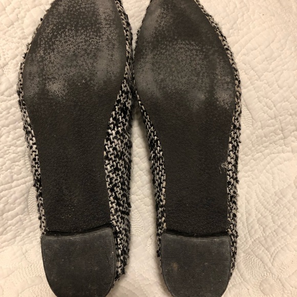 Joe Fresh 9US black/white tweed flats - Picture 4 of 6